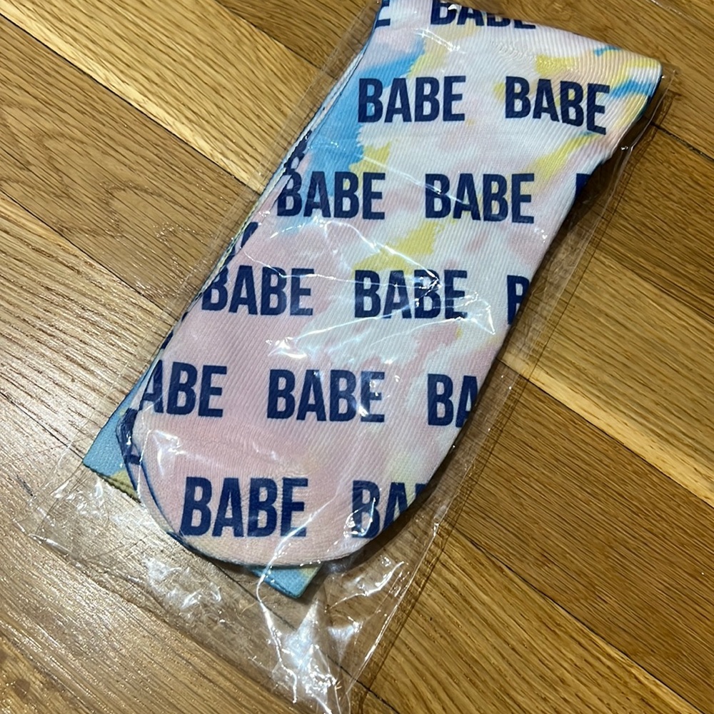 Rare babe tie dye socks
